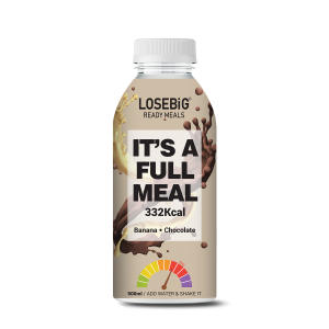 Losebig fullmeal Banana-Chocolate - Πλήρες Γεύμα 332 Θερμίδες 40γρ Πρωτεΐνης