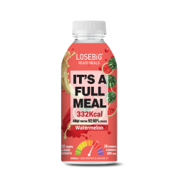 Losebig Vollmahlzeit Wassermelone - Vollwertige Mahlzeit 332 Kalorien 40g Protein